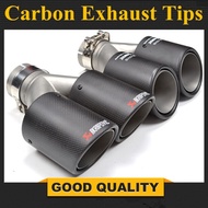 1 Piece：akrapovic exhaust dual carbon fiber exhaust muffler pipe/muffler tips