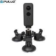 For Insta360. One X / One R Triangle Suction Cup Mount Holder with Ball-Head Tripod Adapter