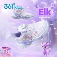 361 Degree Girls Leather Running Shoes Lightweight Waterproof Athletic Shoes with Dial Closure