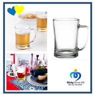 🔥(Inspired by Ikea Mjod)Ready Stock  Clear thick glass(600ml)Beer glass Big glass Gelas besar Kaca T
