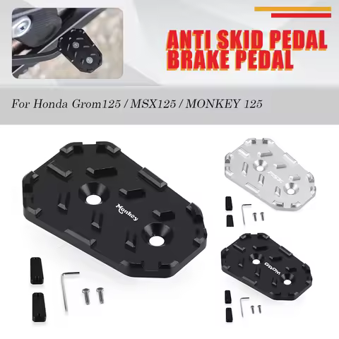 Grom125 MSX125 SF MONKEY 125 2025 Anti Skid Pedal Brake Pedal Enlarger For Honda Grom 125 MSX 125 12