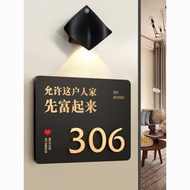 门牌号码牌家用2024年门牌号入户门装饰门牌创意轻奢门牌House Number Plate Home 2024 House Number3e5x9st7j22my20260129