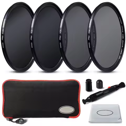 6 in 1 Gray ND2 ND4 ND8 ND16 Lens Filter Kit Set 49mm 52mm 55mm 58mm 62mm 67mm 72mm 77mm for Nikon S