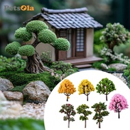 [PETSOLA] 7Pcs Miniature Artificial Trees Mixed Model Trees for Table Centerpiece