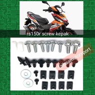Rs150 Skru Klip Getah Kepak Depan Dada Set Faihaamotorsport