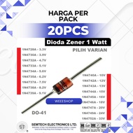DIODE ZENER DIODE 1 WATT 1W 3.3V-33V 1N4728-1N4752 5V1 5V6 12V 15V 24V