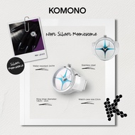 Komono Noor - Silver Moonstone | Stainless Steel | Ring Watch
