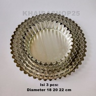 Economical package of 3 pcs pie pan, removable pie pan D 18 20 22 cm Pie mold Pie pan