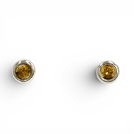 Excellent condition★TIFFANY&Co. Tiffany AG925 Citrine Earrings, Silver, Yellow, Total weight 1.2g, W