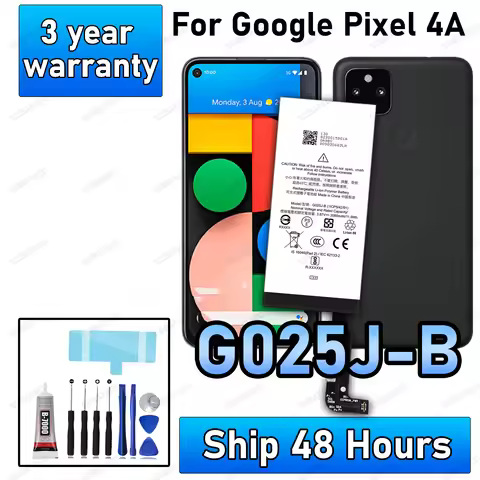 100% New High Capacity G025J-B 3080mAh Replacement Battery For Google Pixel 4A Genuine Latest Produc
