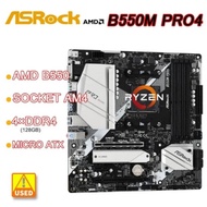 ASRock B550M Pro4 Motherboard Socket AM4 AMD B550 support Ryzen 5 5600 4500 3200G 3600 5700X cpu DDR