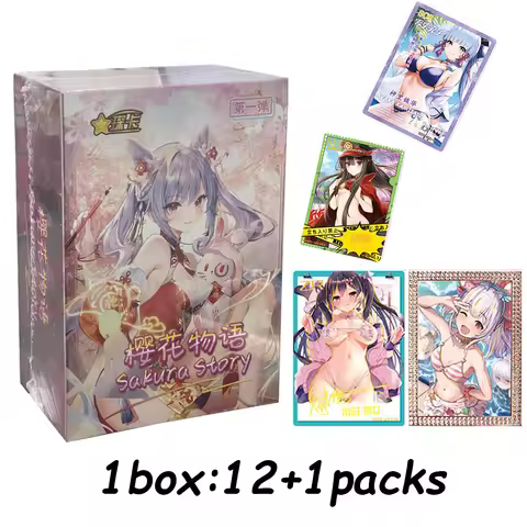 Goddess Story Sakura Story Cards Booster Box Waifu Cards Anime Table Playing Game Board Cards Toys F