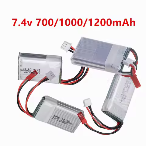 Lipo Battery 2S 7.4V 700mAh 1000mAh 1200mAh For MJXRC X600 RC Drone Spare Parts 2S 7.4 V Rechargeabl