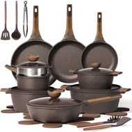 CAROTE 26pcs Pots and Pans Set, Nonstick Cookware Sets