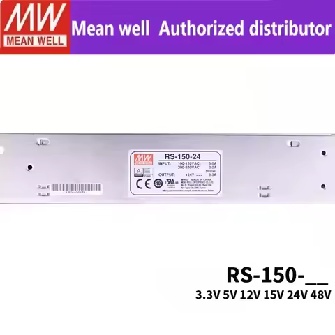 MEAN WELL RS-150 RS-150-5 RS-150-12 RS-150-15 RS-150-24 RS-150-48 150W Single Output Switching Power