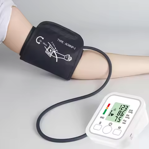 Blood Pressure Test Kit BP Monitor Upper Arm Automatic Tonometer Digital Sphygmomanometer Pulse Medi
