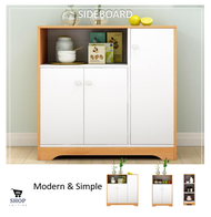 [Modern &amp; Simple] Sideboard Cabinet Nordic Modern Style ( 3 size) | Side Cabinet | Kitchen Cabinet
