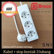 Kabel sambungan listrik/kabel extension listrik SNI Eterna + Broco