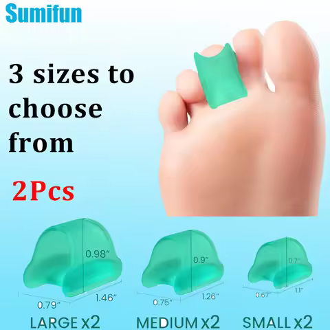 S/M/L 2Pcs Sumifun Hammer Toe Straightener Hammertoe Corrector for Curled Crooked Bent and Claw Toes