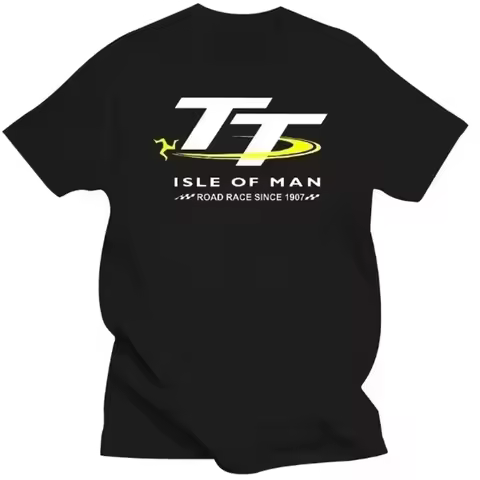 Isle of Man TT Competition Isle of Man T-shirt Men's and Women's Competition 7 Humorous Summer Pure 