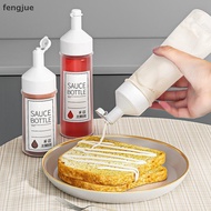 fengjue Condiment Squeeze Bottles 250/350/450ml Ketchup Mustard Salad Sauce Dispenser With On Cap Li