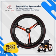 Fresco Electric Wheelchair 24” Rim with Tyre