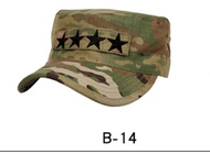 ยุทธวิธี Us Army Camouflage Usmc Marine Corps ออฟฟิศ4ดาวอันดับทั่วไปหมวกเครื่องหมายทหารหมวกต่อสู้