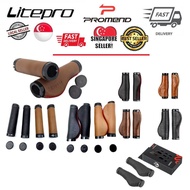 [Local Seller] Litepro &amp; Promend Bicycle Grip PU Leather Handlebar Grips