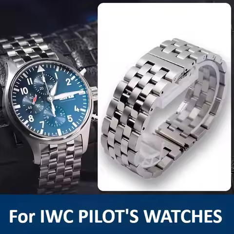 WATCHband steel Watch strap Men's stainless steel bracelet For original IWC Little Prince PILOT's WA