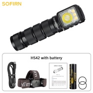 SOFIRN HS42 Headlamp 2100lm 18650 EDC USB C Rechargeable with Power Bank Flashlight SST40 LED Torch 