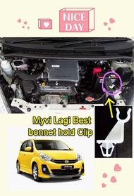 Front Bonnet hold Stand clip hook Clips Perodua Alza Myvi lagi best 100%high Quality panel engine parts part accessories