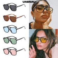 UAENAU Square Sunglasses, Vintage Retro Style 70s Sun Glasses, Fashion UV400 Protection Summer Shade