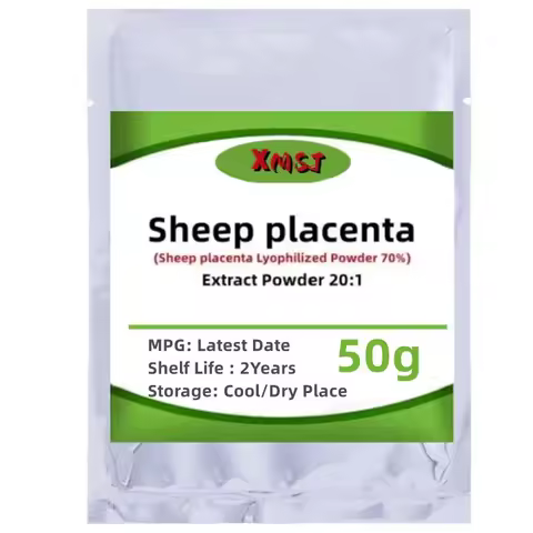 50g-1000g High Quality Sheep Placenta Lyophilized Powder70%, Whitens The Skin, Free Shipping