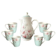 HOT🔥 ORIGINAL VANTAGE 7PCS DRINK SET 6PCS MUG+JUG  -FR2 -TEFFANY BLUE