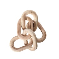 Wood Chain Link Decor21.6 Hand Carved Decorative Wood ChainContemporary Home Decor for Farmhouse She