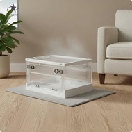 [Fenteer] Oxygen Chamber Breathable Pet Enclosure Medicated Mist Cage Foldable Animal Wellness Box f