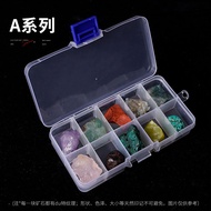 Natural Crystal Agate Unique Stone Mineral Specimen Box Children Educational Toy Geology Rocks Scien