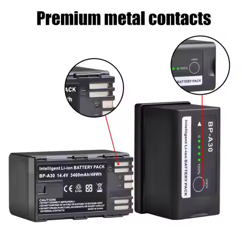 3400mAh BP-A30 BP A30 BPA30 Battery for Canon BP-A30 BP-A60 Canon EOS CA-CP200L,C200, C220B, C300 Ma