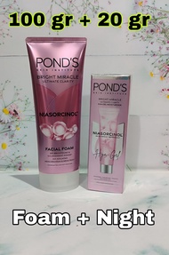 Pilihan Paket Cantik Ponds Bright Beauty / Bright Miracle Serum Cream Day / Night / Toner / Facial F