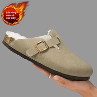 NUDANLAI | Dép Moccasin Da Đế Mềm Nam Mùa Hè Mùa Đông