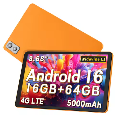 Paitanry Android 16 8.68 Inch Tablet 16GB RAM 64GB ROM 1TB Expand 4G LTE SIM Octa Core Unisoc T616 5