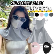 Ice Silk Sunscreen UV Face Mask Full Face Sunscreen Mask Outdoor Sunshade UV Protection Mask