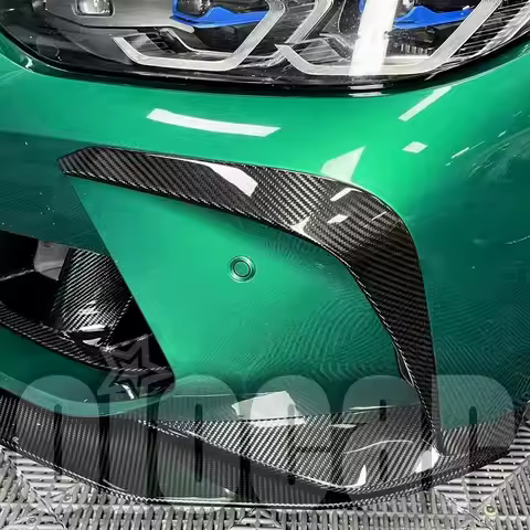 oiomotors Dry Carbon Front Rear Bumper Side Trim Set for BMW G80 G81 M3 G82 G83 M4