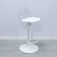 Plastic Bar Chair Modern Simple Lifting Rotating Bar Chair Front Desk High Chair pet Transparent Eam