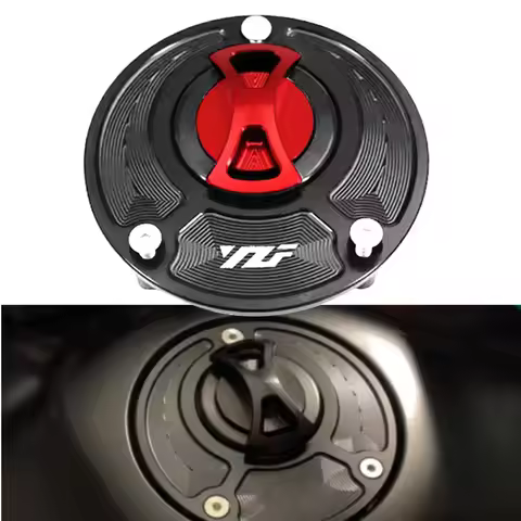 YZF Motorcycle Fuel Tank Cover Cap CNC Aluminum Accessories For YAMAHA YZF R1 R1M R7 R6 R15 R15M R3