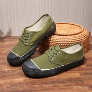 🚓Factory Direct Sales Farmland Labor Protection Shoes Yellow Sneaker Green Liberation Shoes Rubber Sole Wear-Resistant O