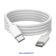 WELLNESSSPOT Type C Cable Male to Male Mobile Phone PD 60W USB C Wire Data Line Sync Wire Digital Ca