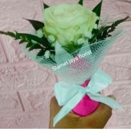 buket pengantin bunga mawar 1 tangkai/segar /wangi/bunga asli