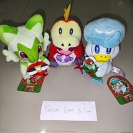 For sale POKEMON CENTER CHRISTMAS SPRIGATITO FUECOCO QUAXLY PLUSH DOLL