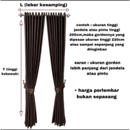 Premium glossy imported blackout curtains, 7, 9 waves